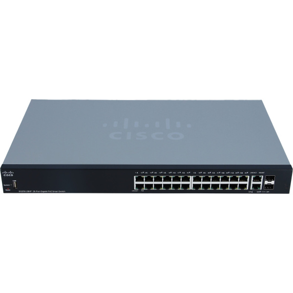 SWITCH CISCO SF200-24FP 24-Ports 10/100 (2) 1G SFP POE w/ Rkmnts