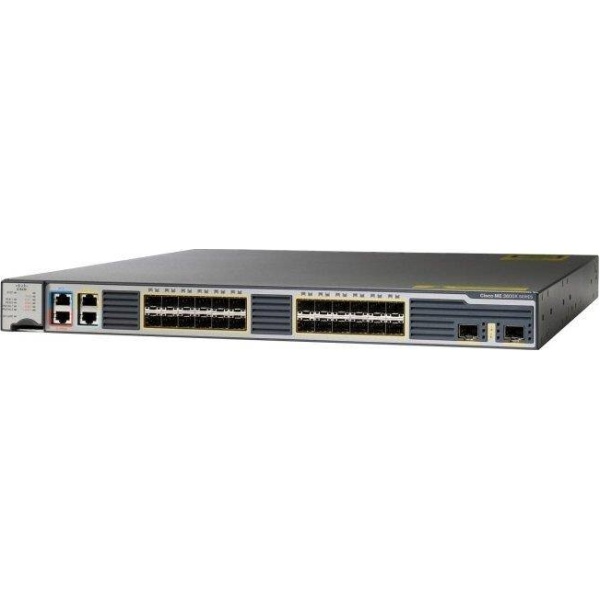 SWITCH CISCO ME-3600X-24FS-M 24-Ports Gigabit (24) 10G SFP /w 2x PSU (PWR-ME3KX-AC) w/ Rkmnts