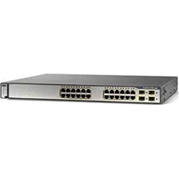 SWITCH CISCO WS-C3750G-24TS-S1U 24-Ports Gigabit (4) 1G SFP without/ Rkmnts