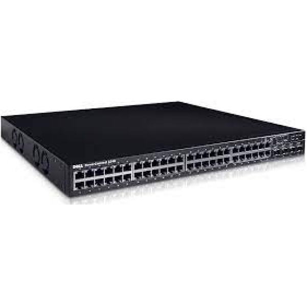 SWITCH DELL POWERCONNECT 6248 XT800 48-Ports Gigabit (4) 1G SFP /w YY741 10GBE STACKING MODULE w/ Rkmnts