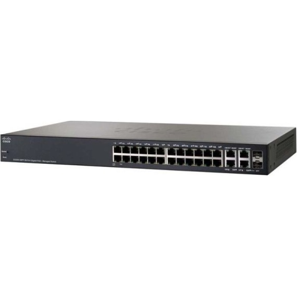 SWITCH CISCO SG300-28PP 28-Ports Gigabit POE+ Managed w/ Rkmnts