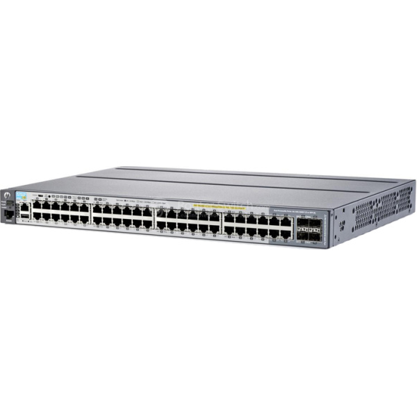 SWITCH HP Aruba 2920 48-Ports Gigabit (4) 1G SFP POE+ /w 1xPSU (DPS-550QB) w/ Rkmnts