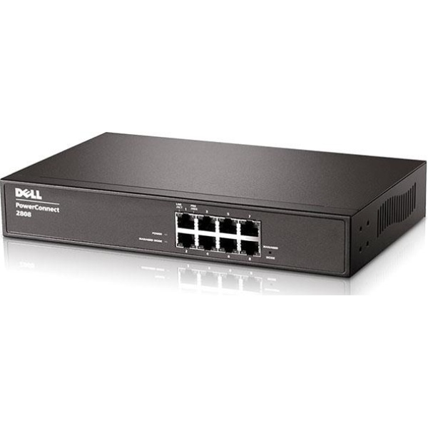 SWITCH DELL POWERCONNECT 2808 8-Ports Gigabit without/ Rkmnts