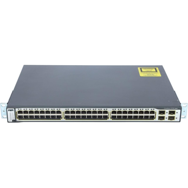 SWITCH CISCO CATALYST 3750X 48-Ports Gigabit POE /w 1x PSU (P/N: C3KX-PWR-1100WAC)