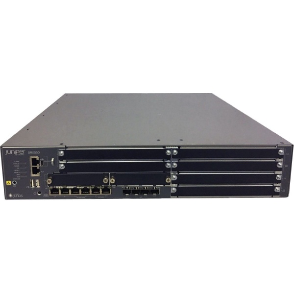 SWITCH JUNIPER FIREWALL SRX550-645AP 6-Ports Gigabit (4) 1G SFP POE+ /w 2x645W (740-024283) w/ Rkmnts