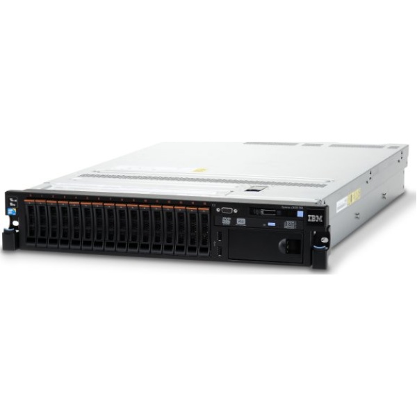 Lenovo X3650 M4 2 x Xeon E5-2620 (6-Cores)/96GB/DVD/8xSFF/2x550W/No Rails