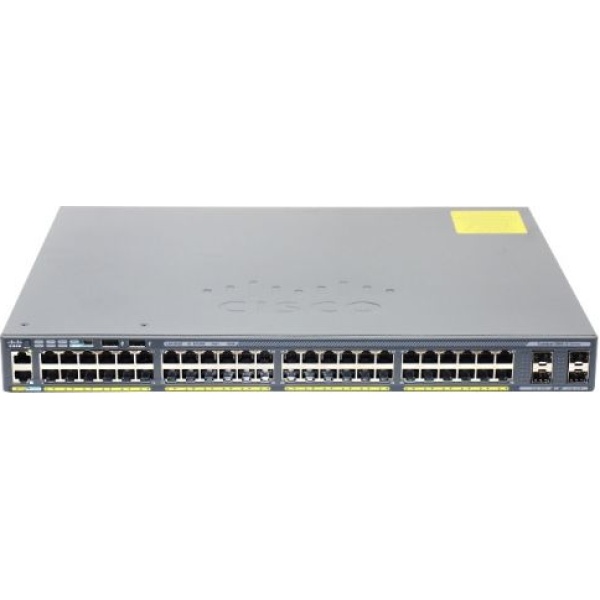 SWITCH CISCO WS-C2960X-48FPS-L 48-Ports Gigabit (4) 1G SFP POE /w C2960X-STACK w/ Rkmnts