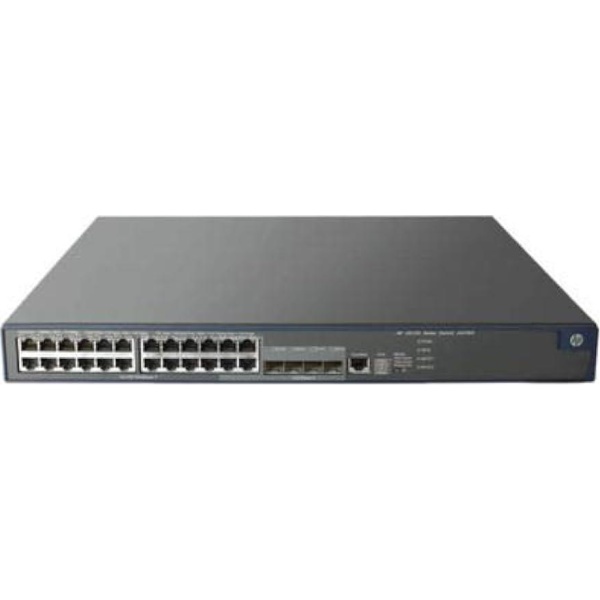 SWITCH HP A5120 SERIES 24-Ports Gigabit (4) 1G SFP POE+ /w LSPM1CX2P (P/N: JD360B) w/ Rkmnts