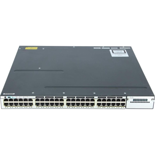 SWITCH CISCO WS-C3750X-48P-S 48-Ports Gigabit (4) 1G SFP POE+ 48 /w 1xPSU (C3KX-PWR-350WAC) w/ Rkmnts