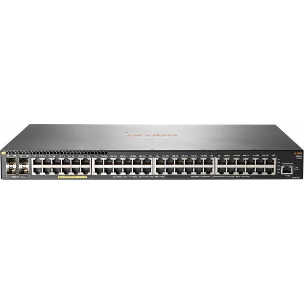 SWITCH ARUBA 2930F 48-Ports Gigabit (4) 10G SFP POE w/ Rkmnts