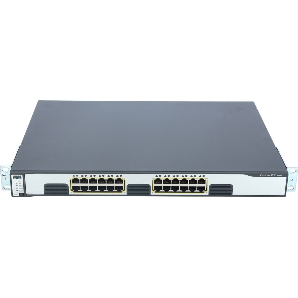 SWITCH CISCO WS-C3750G-24T-S 24-Ports Gigabit w/ Rkmnts