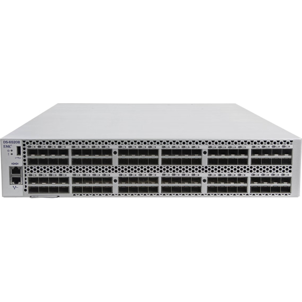SWITCH EMC DS-6520B 96-Ports/96-Ports 16G REVERSE AIRFLOW /w 2x PSU 1100W (P/N: 100-652-868-00) without/ Rkmnts