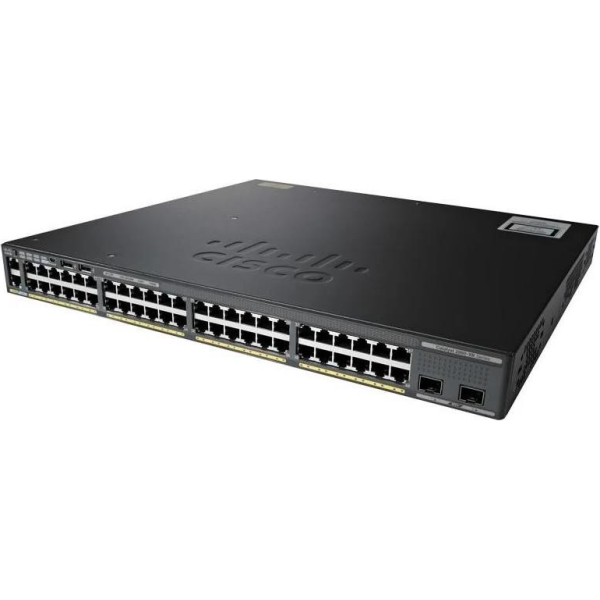 SWITCH CISCO WS-C2960X-48TD-L 48-Ports Gigabit (2) 10G SFP without/ Rkmnts